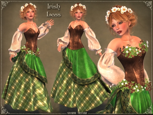 Irish Lass Gown by Caverna Obscura