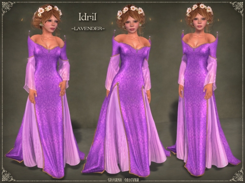 Idril Gown *LAVENDER* by Caverna Obscura