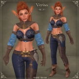 Verisa Battle Elf Outfit *BLUE* by Caverna Obscura