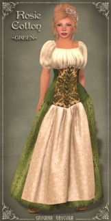 Rosie Cotton Gown GREEN
