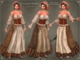 Peasant Maiden Outfit BROWN